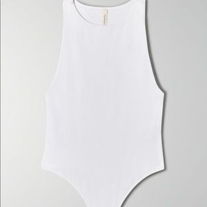 Aritzia Group Babaton soft contour white bodysuit